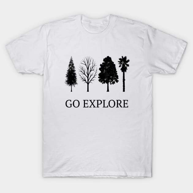 Go Explore - Nature & Outdoors camping newest T-Shirt by PlexWears